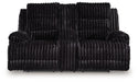 Rhine Falls - Onyx - Double Reclining Power Loveseat With Console - Tallahassee Discount Furniture (FL)