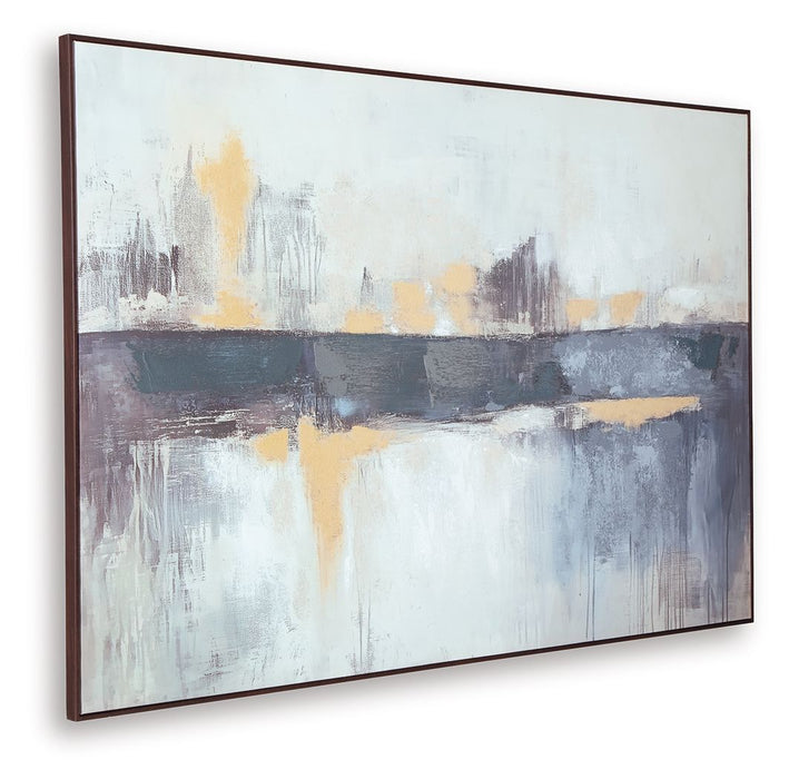 Gatesford - Wall Art - Blue / White / Tan - Tallahassee Discount Furniture (FL)