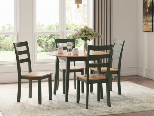 Gesthaven - Round Dining Room Drop Leaf Table Set - Tallahassee Discount Furniture (FL)