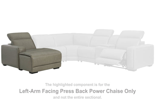 Correze - Gray - LAF PWR Reclining Back Chaise - Tallahassee Discount Furniture (FL)