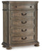 Ardenfield - Light Brown - Five Drawer Chest - Tallahassee Discount Furniture (FL)