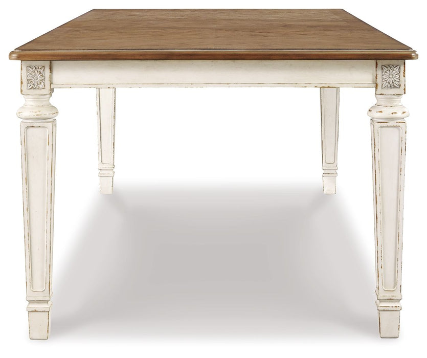 Realyn - Chipped White - Rectangular Dining Room Extension Table - Tallahassee Discount Furniture (FL)