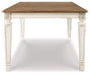 Realyn - Chipped White - Rectangular Dining Room Extension Table - Tallahassee Discount Furniture (FL)