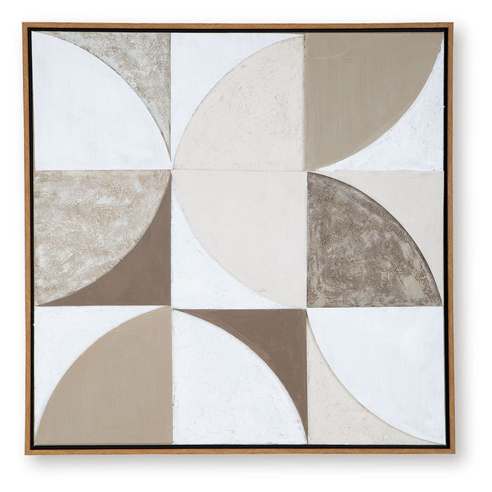 Harelman - Tan / Taupe / White - Wall Art - Tallahassee Discount Furniture (FL)