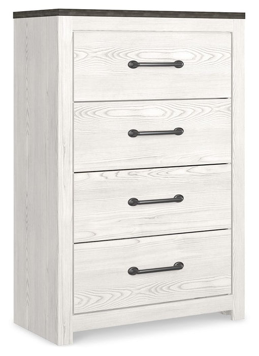 Gerridan - Four Drawer Chest - White / Gray - Tallahassee Discount Furniture (FL)