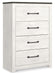 Gerridan - Four Drawer Chest - White / Gray - Tallahassee Discount Furniture (FL)