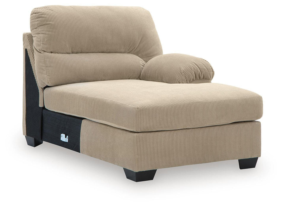 SimpleJoy - RAF Corner Chaise - Sand - Tallahassee Discount Furniture (FL)