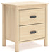 Cabinella - Tan - Two Drawer Night Stand - Tallahassee Discount Furniture (FL)