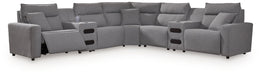 Modmax II - Reclining Sectional - Salt And Pepper - Tallahassee Discount Furniture (FL)