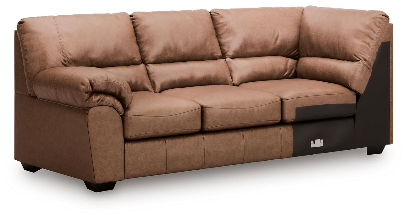 WillowBend - Caramel - LAF Sofa With Corner Wedge - Tallahassee Discount Furniture (FL)