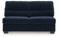 SimpleJoy - Armless Loveseat - Navy - Tallahassee Discount Furniture (FL)