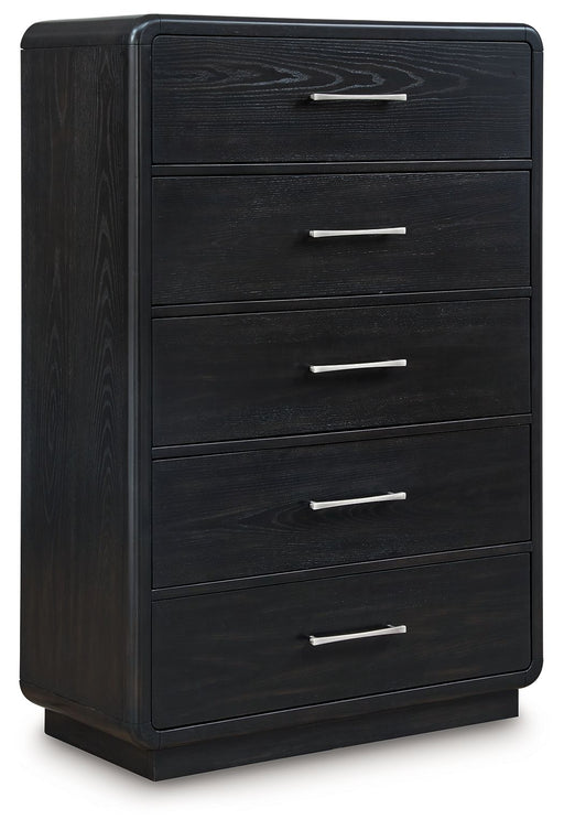 Rowanbeck - Black - Five Drawer Chest - Tallahassee Discount Furniture (FL)