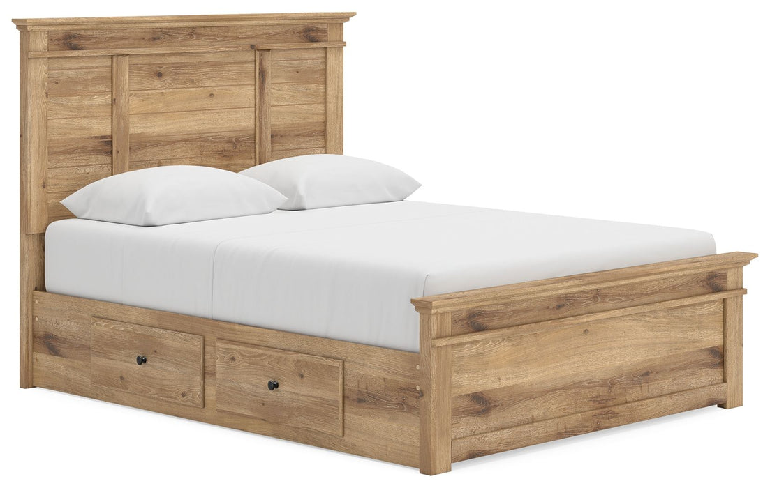 Makidern - Panel Storage Bed With 2 Under Bed Storage Units - Tallahassee Discount Furniture (FL)