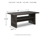 Easy Isle - RECT Multi-Use Table - Dark Brown / Beige - Tallahassee Discount Furniture (FL)