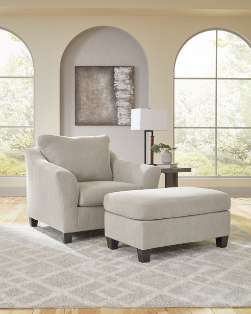 Willarae - 2 Pc. - Chair And A Half, Ottoman - Taupe - Tallahassee Discount Furniture (FL)