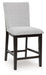 Neymorton - Dark Grayish Brown - 5 Pc. - Rectangular Dining Room Counter Table, 4 Barstools - Tallahassee Discount Furniture (FL)