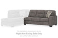Olten - Graphite - RAF Sofa - Tallahassee Discount Furniture (FL)