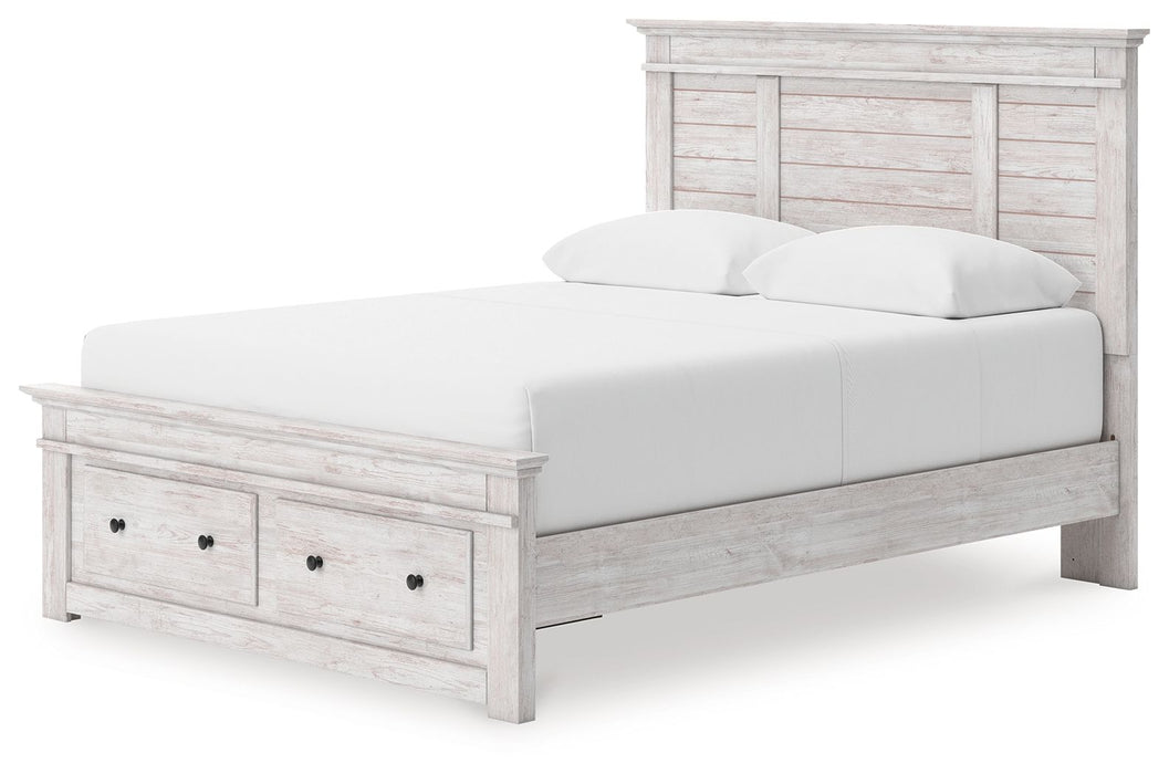Makidern - Panel Storage Bed With Under Bed Storage Unit And Storage Footboard - Tallahassee Discount Furniture (FL)