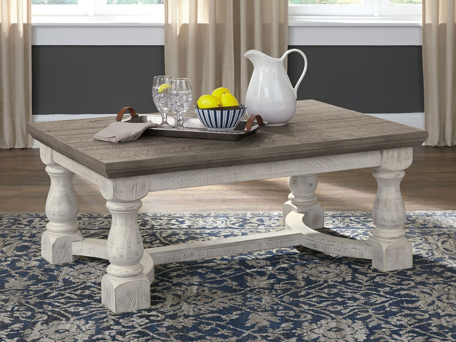 Havalance - Rectangular Cocktail Table - Gray / White - Tallahassee Discount Furniture (FL)