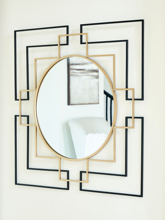 Oceanal - Black / Gold Finish - Accent Mirror - Tallahassee Discount Furniture (FL)