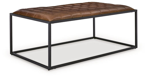 Junsor - Cocktail Ottoman - Brown / Black - Tallahassee Discount Furniture (FL)