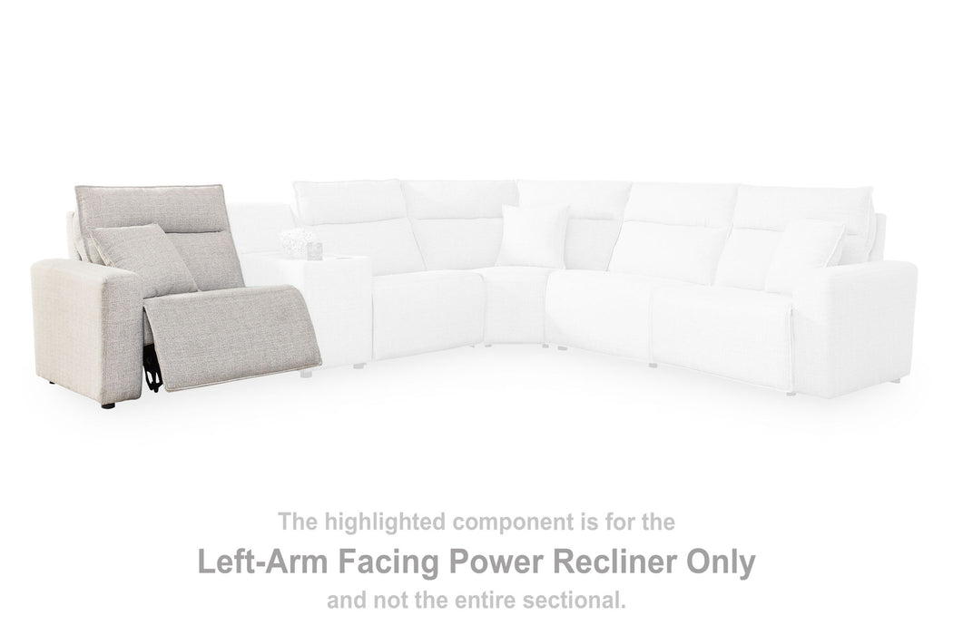 Modmax II - LAF Zero Wall Power Recliner - Stone - Tallahassee Discount Furniture (FL)