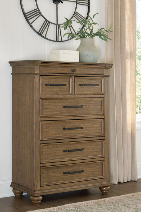 Karallin - Seven Drawer Chest - Medium Brown - Tallahassee Discount Furniture (FL)