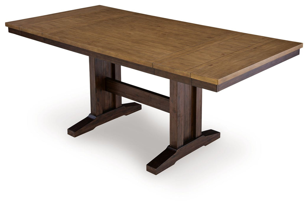 Rylandeen - Rectangular Dining Room Counter Height Extension Table - Light Brown / Dark Brown - Tallahassee Discount Furniture (FL)