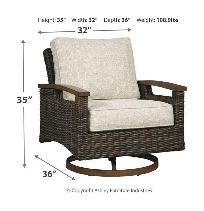 Paradise Trail - Medium Brown - 3 Pc. - Lounge Set - Tallahassee Discount Furniture (FL)