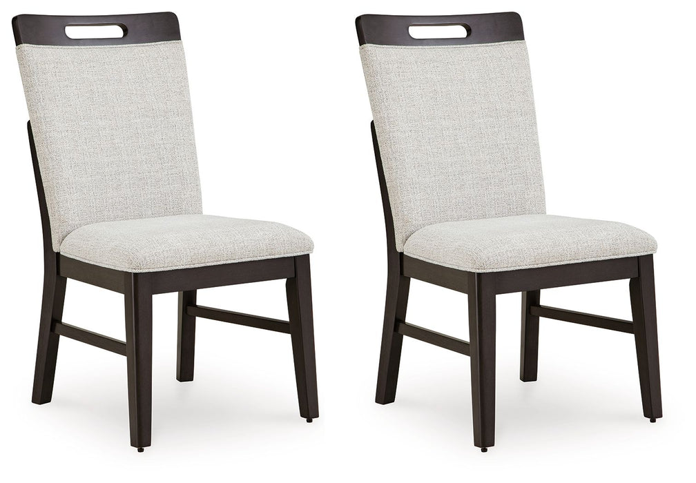 Neymorton - Light Gray / Brown - Dining Upholstered Side Chair (Set of 2) - Tallahassee Discount Furniture (FL)