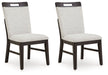 Neymorton - Light Gray / Brown - Dining Upholstered Side Chair (Set of 2) - Tallahassee Discount Furniture (FL)