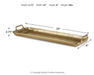 Posy - Tray - Gold Finish - Tallahassee Discount Furniture (FL)