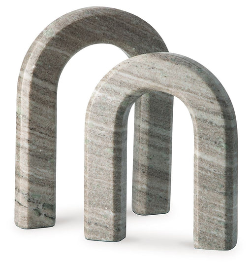 Keithton - Taupe - Sculpture Set (Set of 2) - Tallahassee Discount Furniture (FL)