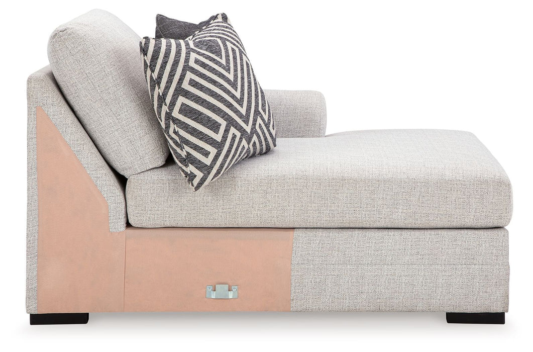Koralynn - Raf Corner Chaise - Stone - Tallahassee Discount Furniture (FL)