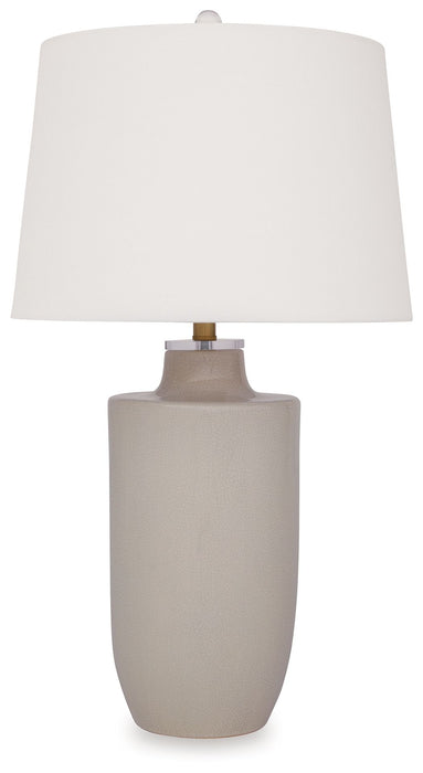 Cylener - Off White - Ceramic Table Lamp - Tallahassee Discount Furniture (FL)