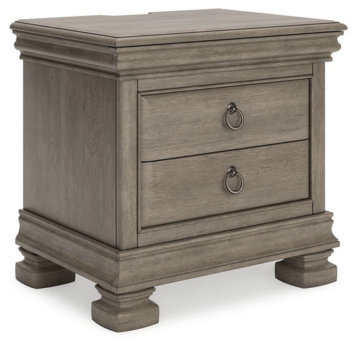 Lexorne - Gray - Three Drawer Night Stand - Tallahassee Discount Furniture (FL)
