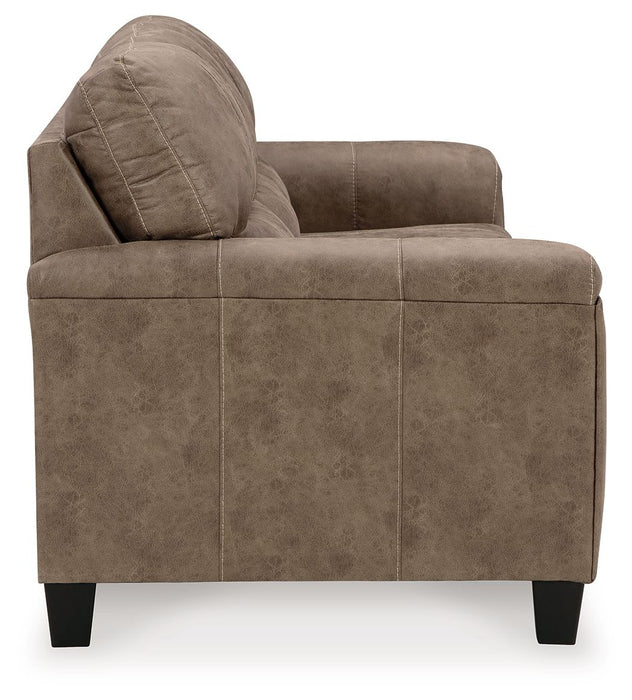 Navi - 3 Pc. - Sofa, Loveseat, Rocker Recliner - Fossil - Tallahassee Discount Furniture (FL)