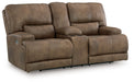 Beckley Place - Earth - Power Reclining Loveseat With Console / Adjustable Headrest - Tallahassee Discount Furniture (FL)