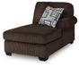 Kimlee - Chocolate - RAF Corner Chaise - Tallahassee Discount Furniture (FL)