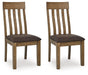 Urbinforte - Dining Upholstered Side Chair (Set of 2) - Light Brown - Tallahassee Discount Furniture (FL)