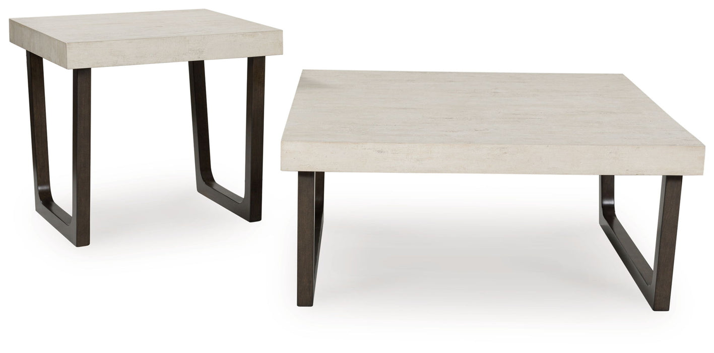 Westenfort - Espresso / Gray - Occasional Table Set (Set of 2) - Tallahassee Discount Furniture (FL)