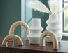 Maddwarth - White / Natural Brown - Accessory Set (Set of 5) - Tallahassee Discount Furniture (FL)