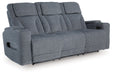 Studio Cave - Steel - Power Reclining Sofa - Tallahassee Discount Furniture (FL)