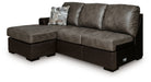 Castille Way - LAF Sofa Chaise - Fossil - Tallahassee Discount Furniture (FL)