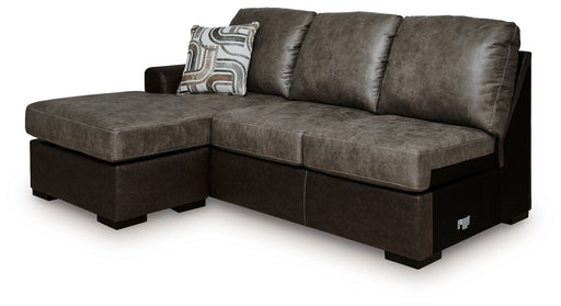 Castille Way - LAF Sofa Chaise - Fossil - Tallahassee Discount Furniture (FL)