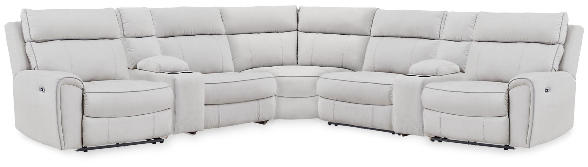 Social Pointe - Reclining Sectional - Tallahassee Discount Furniture (FL)
