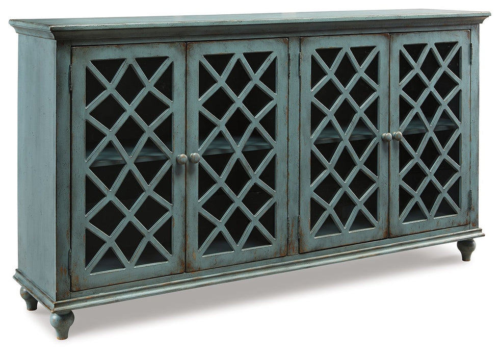Mirimyn - Accent Cabinet - Vintage Finish - Antique Teal - Tallahassee Discount Furniture (FL)