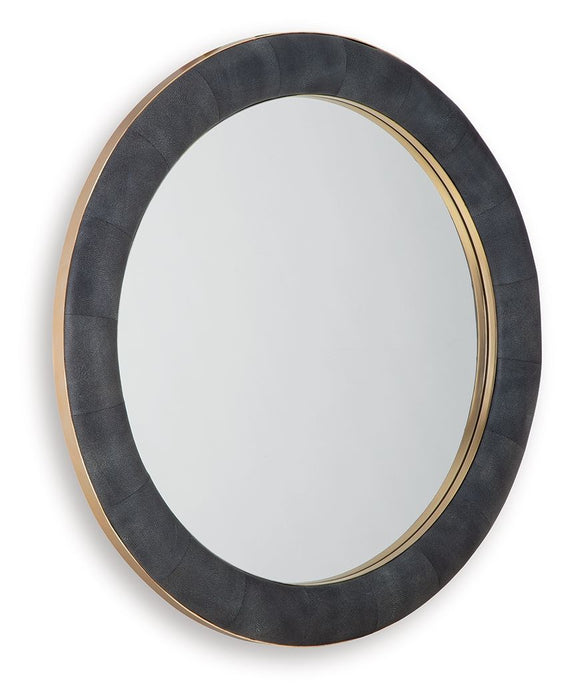 Corinsworth - Accent Mirror - Charcoal / Brass Finish - Tallahassee Discount Furniture (FL)