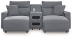 ModMax II - Salt And Pepper - Reclining Sectional - Tallahassee Discount Furniture (FL)