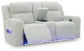 Forest Lake - Power Reclining Loveseat With Console / Adj Headrest - Tallahassee Discount Furniture (FL)